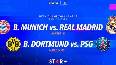 ESPN trae las apasionantes semifinales de la UEFA Champions League a STAR+