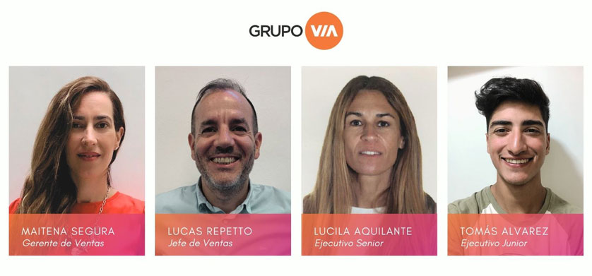 Grupo Vía anuncia nuevos ingresos y ascensos en su equipo comercial