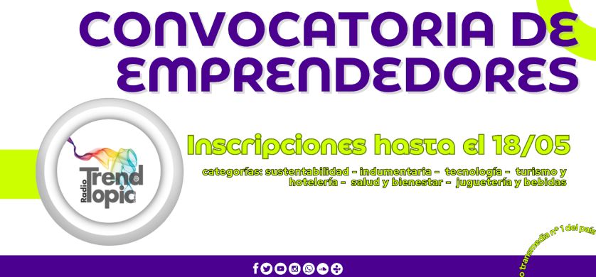 Radio Trend Topic abre una convocatoria solidaria para emprendedores