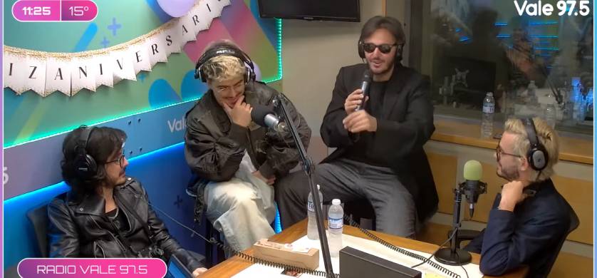 Morat visitó el programa “Días y Flores” en Vale 97.5