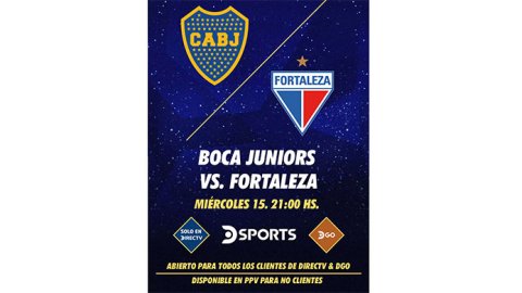 Copa Sudamericana: ¿Cómo ver el partido de Boca Juniors vs. Fortaleza?