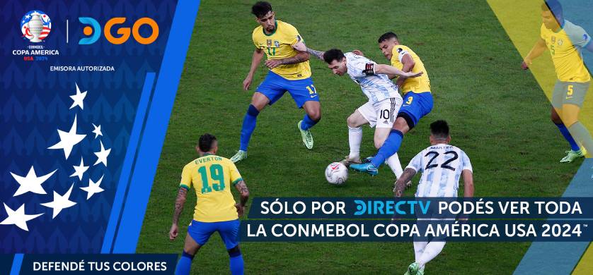 “Enfrentados por el fútbol, unidos por DIRECTV”, la campaña para la Copa América