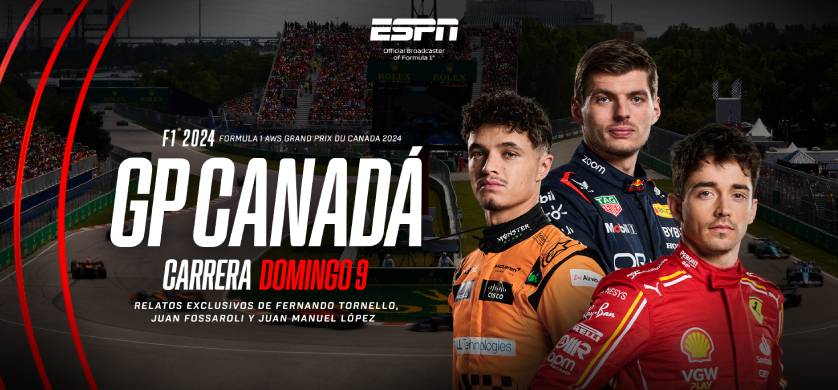 ESPN trae a STAR+ la F1 en Canadá y la IndyCar en Road America