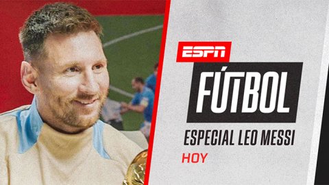 Messi mano a mano en ESPN, entrevista exclusiva