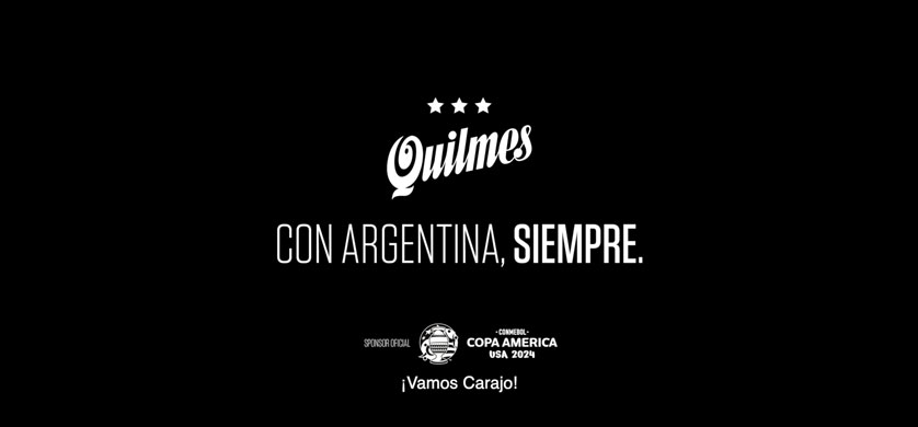 Pre estreno: draftLine y Quilmes lanzan "Con Argentina siempre", el nuevo spot para la copa América 2024  