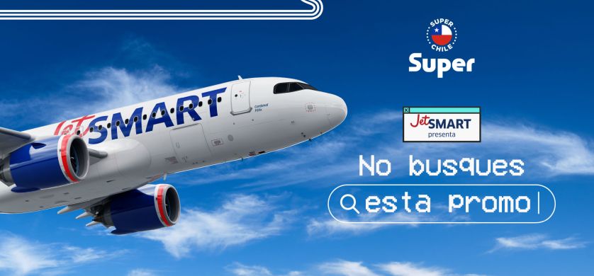 "No busques esta promo", la nueva campaña interactiva de Super para JetSMART