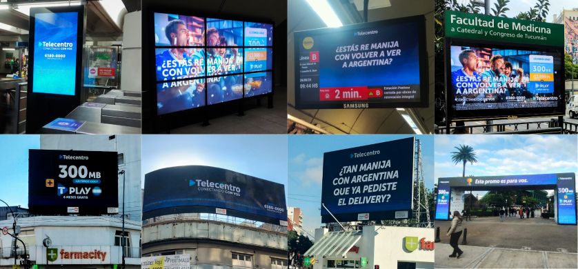 Telecentro el primer anunciante en contratar Full Day DOOH de Grupo Vía