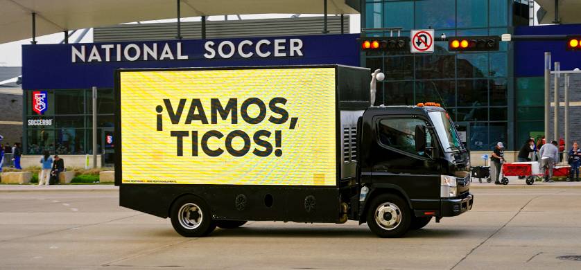 Campaña de OOH de Cerveza Imperial y LATCOM para los fans de Costa Rica