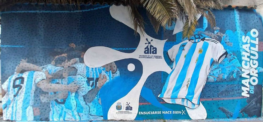 ALA sigue alentando a la selección junto a Latcom y las calles se tiñen de celeste y blanco