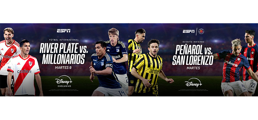 Disney+ transmite en vivo los amistosos de River ante Millonarios y Peñarol frente a San Lorenzo