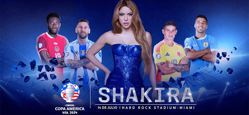 Shakira se presentará en la final de la CONMEBOL Copa América USA 2024