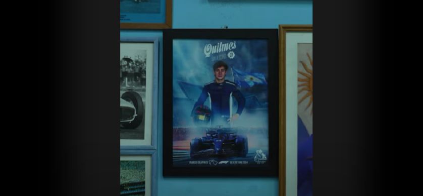El debut de Franco Colapinto en F1: Quilmes sin alcohol y un homenaje para el recuerdo