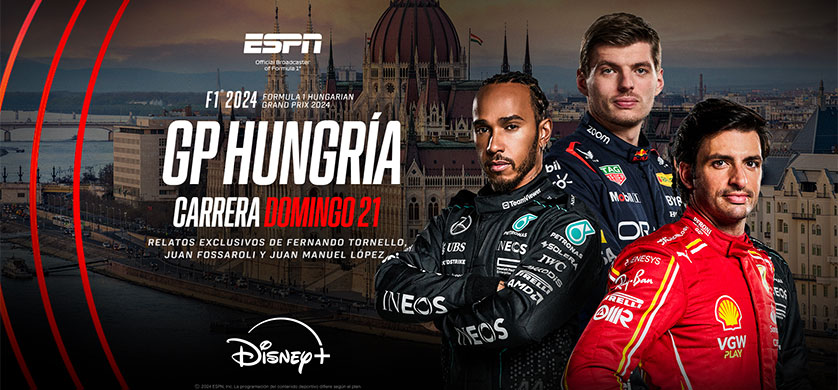 DISNEY+ transmite en vivo la F1, F2 y F3 en Hungría y la IndyCar Series en Toronto