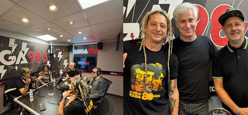 Los Auténticos Decadentes visitaron Mega 98.3