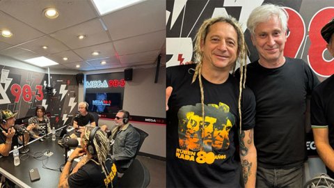 Los Auténticos Decadentes visitaron Mega 98.3