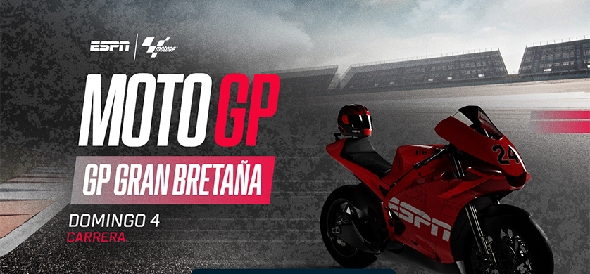DISNEY+ transmite en vivo el GP de Gran Bretaña de MotoGP, Moto2 y Moto3