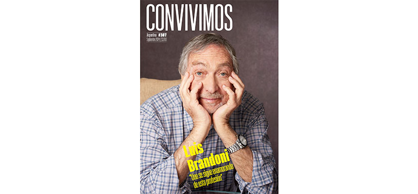 Luis Brandoni en la tapa de Convivimos de septiembre