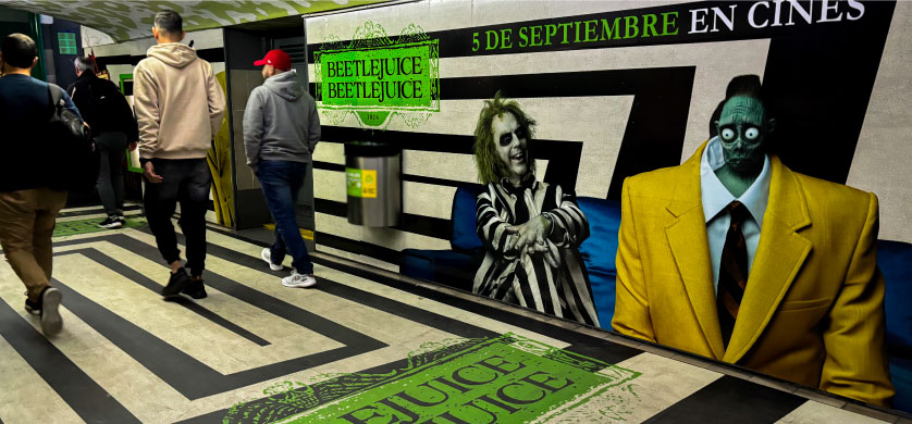 Nueva campaña de Grupo Vía para la película Beetlejuice