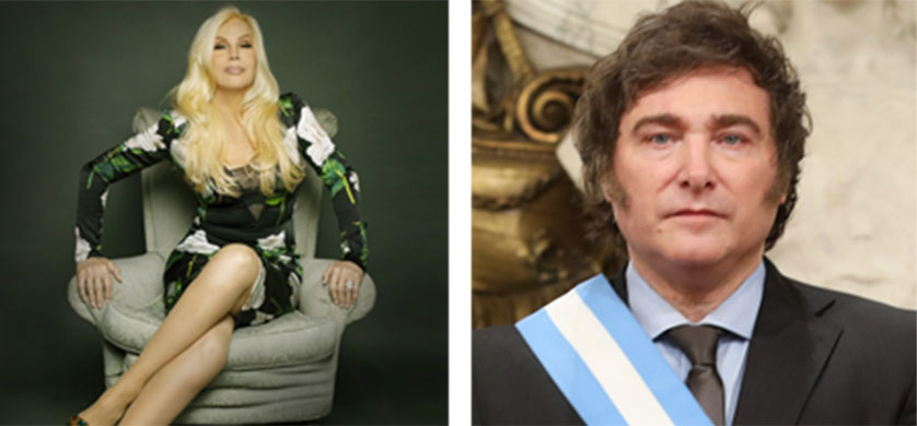 Susana Giménez junto al presidente Javier Milei