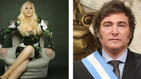 Susana Giménez junto al presidente Javier Milei