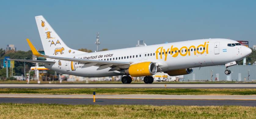 Flybondi ya opera vuelos internacionales desde Aeroparque
