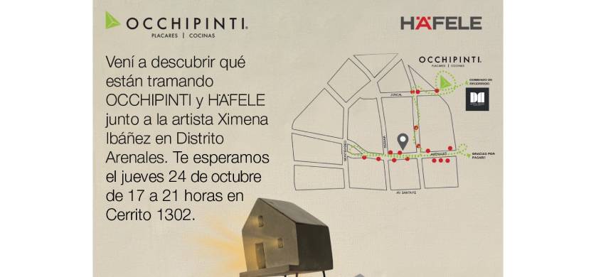 Occhipinti y HÄFELE crean “Tramando Momentos” junto a la artista Ximena Ibáñez