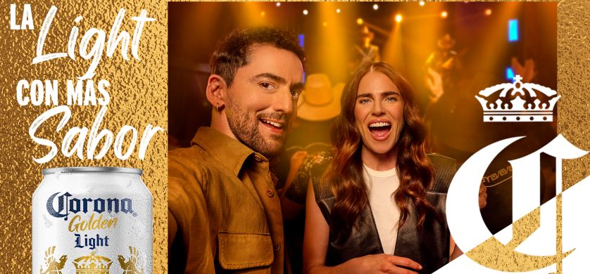 Karla Souza y Luis Méndez protagonizan la nueva campaña de Corona Golden Light