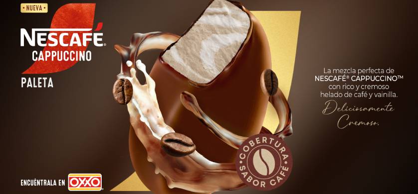 México: Helados Nestlé lanzó la primera paleta helada de Cappuccino 