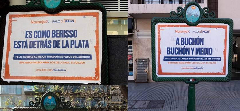 Naranja X homenajea "los palos" del legendario número 10 en su cumpleaños