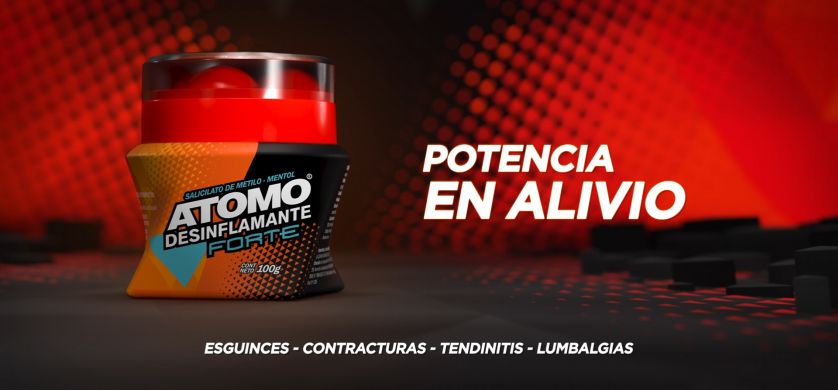 Primera campaña de Átomo Desinflamante Forte producida por HDFILM/POSTHOUSE