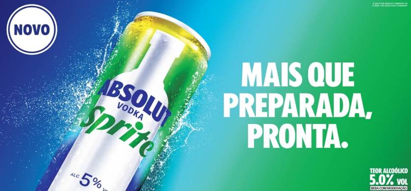 Coca-Cola y Pernod Ricard anunciaron el lanzamiento de Absolut Vodka & Sprite en Brasil