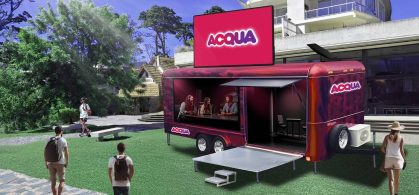 Mediamax activa este verano el Acqua Truck de Radio Acqua en Pinamar