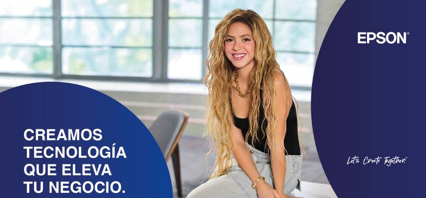 Epson lanza campaña con Shakira destacando tecnología para negocios