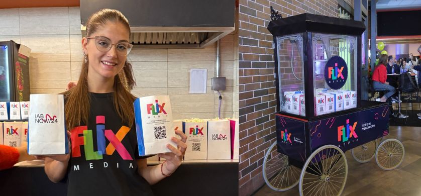 Flix Media obsequió pochoclos en IAB NOW