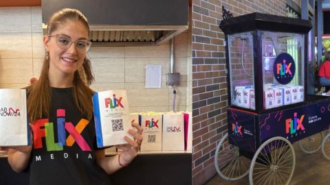 Flix Media obsequió pochoclos en IAB NOW