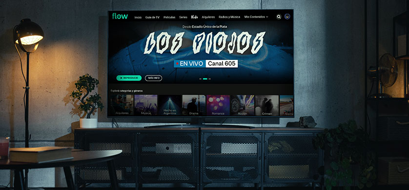Flow transmite en vivo el show de Los Piojos