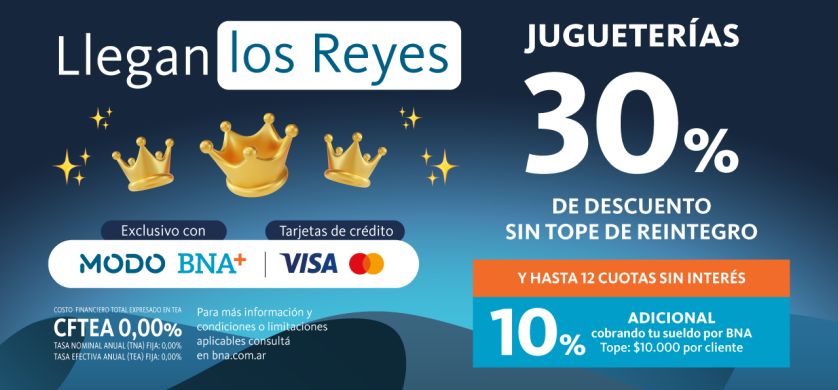 Banco Nación lanzó una promoción especial de Reyes Magos con beneficios exclusivos