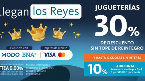 Banco Nación lanzó una promoción especial de Reyes Magos con beneficios exclusivos