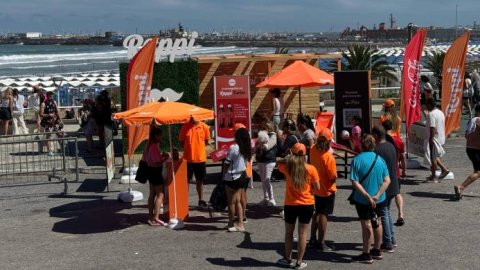Rappi presentó una nueva edición del Rappi Point en Playa Grande, Mar del Plata