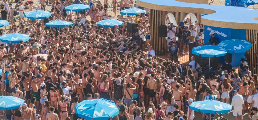 Movistar inauguró su temporada de verano con LIT killah en Mar del Plata