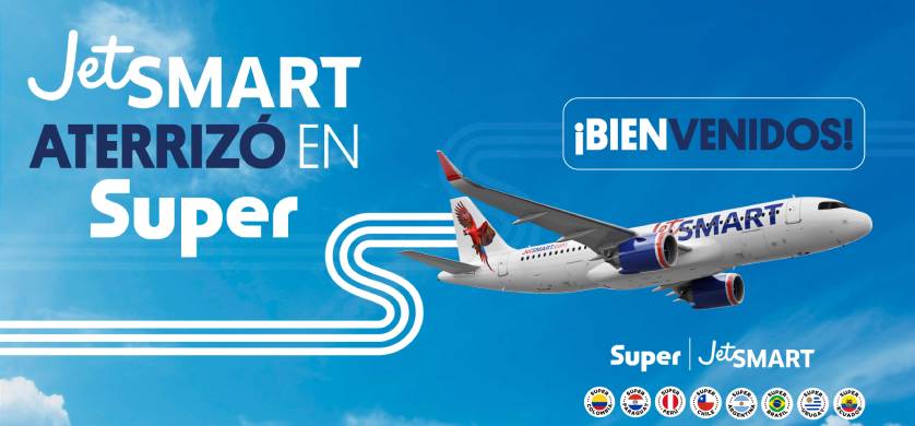 SUPER es la nueva agencia de medios y creatividad de JetSMART a nivel regional