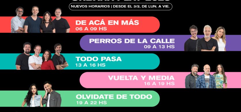 Urbana Play cambia el horario en su programación semanal