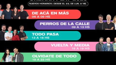 Urbana Play cambia el horario en su programación semanal
