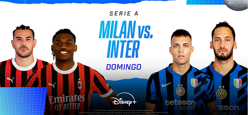 Disney+ transmite en vivo los clásicos Milan-Inter y Ajax-Feyenoord, más el imperdible Arsenal-City