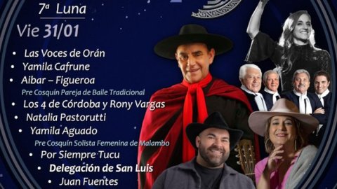 Chaqueño Palavecino celebra 40 años de música en la séptima luna coscoína