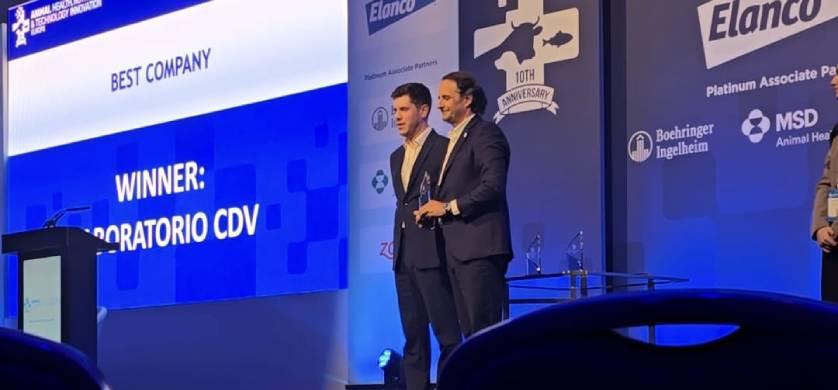 CDV recibe el premio global “Animal Health Awards 2024” por su liderazgo en sanidad animal