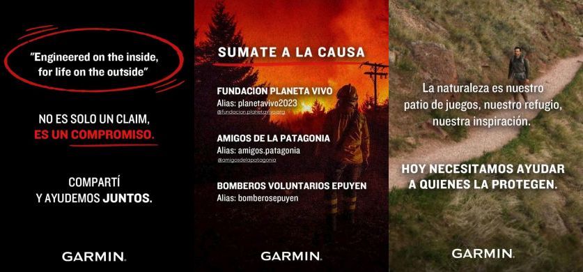 Garmin Argentina se une a la lucha contra los incendios en la Patagonia