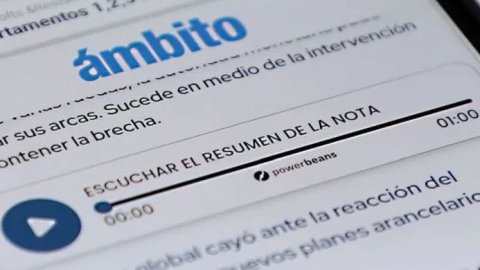 Las noticias en Ámbito ahora pueden escucharse