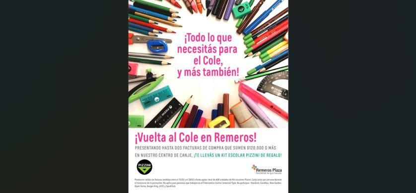 "Todo lo que necesitás para el Cole y más también", lo nuevo de Arthur Newton para Remeros Plaza Shopping