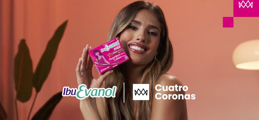 "Cuando algo te duele, no sos vos", lo nuevo de Cuatro Coronas para IbuEvanol